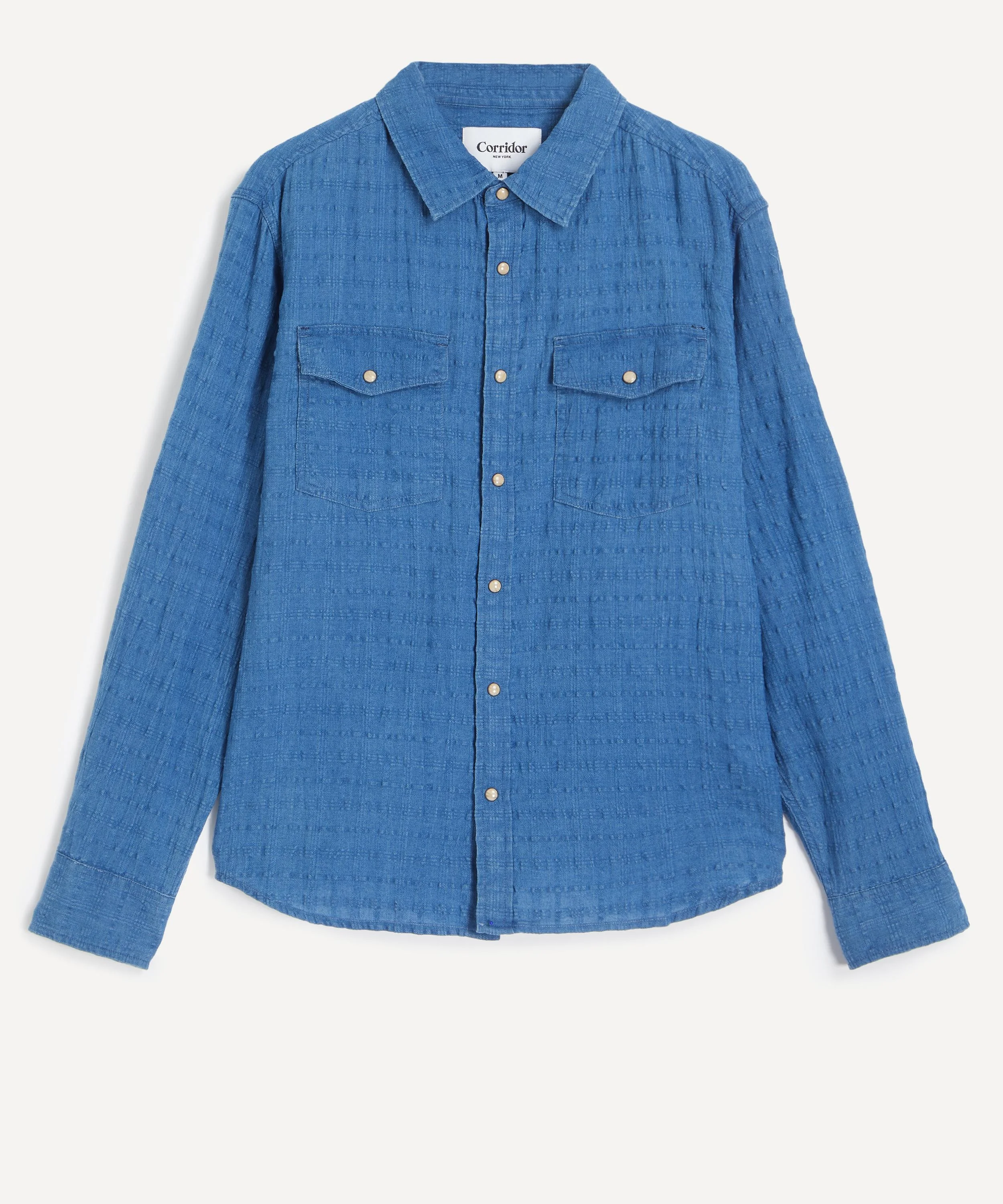 Dobby Shirt in Indigo - 1