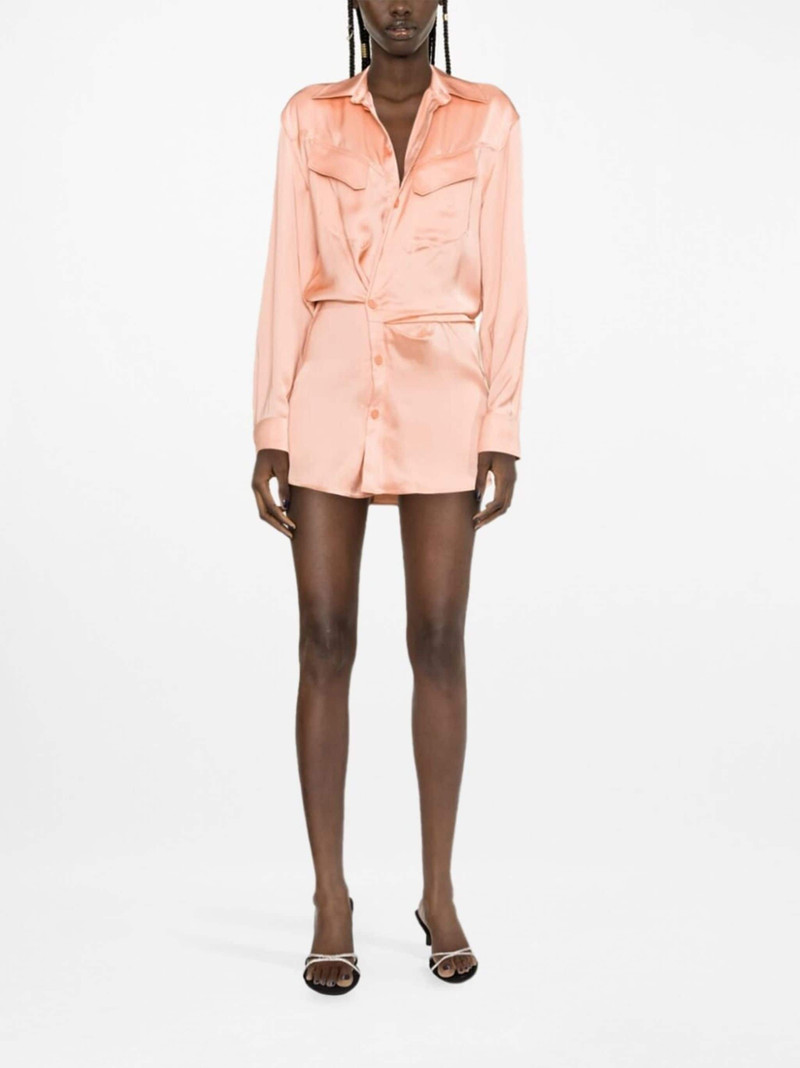 Off-White TOYBOX SATIN TWIST SHIRT DRES outlook