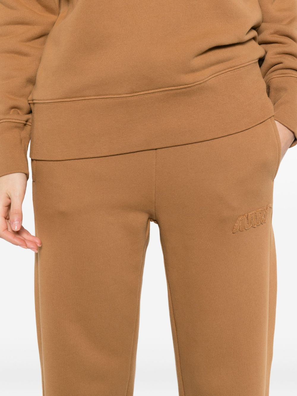 logo-embroidered drawstring sweatpants - 5
