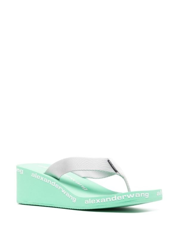 Aw Nylon Wedge Flip Flops