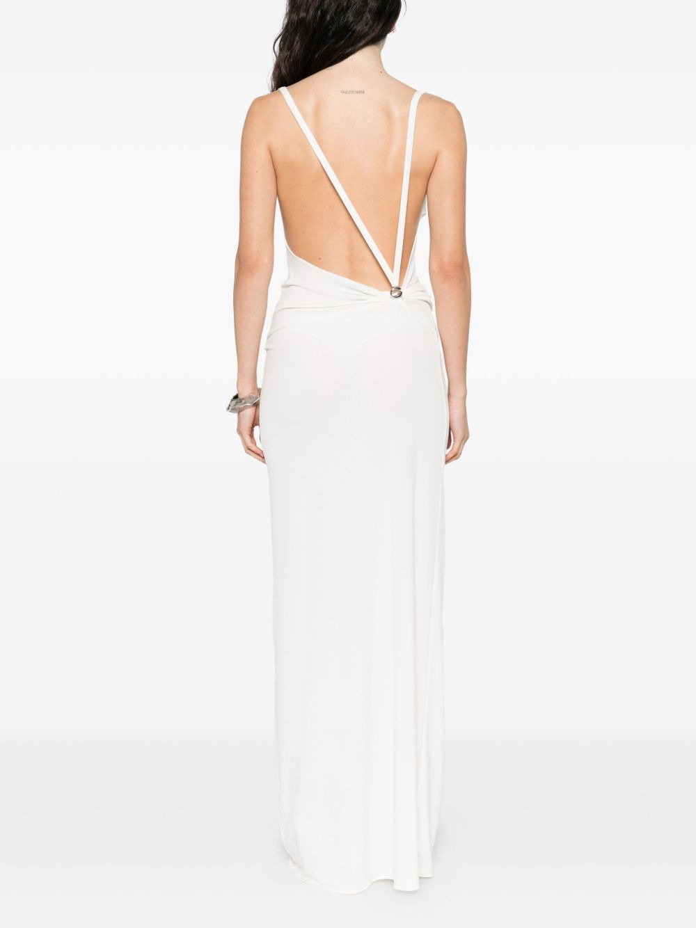 cowl-neck strap dress - 4