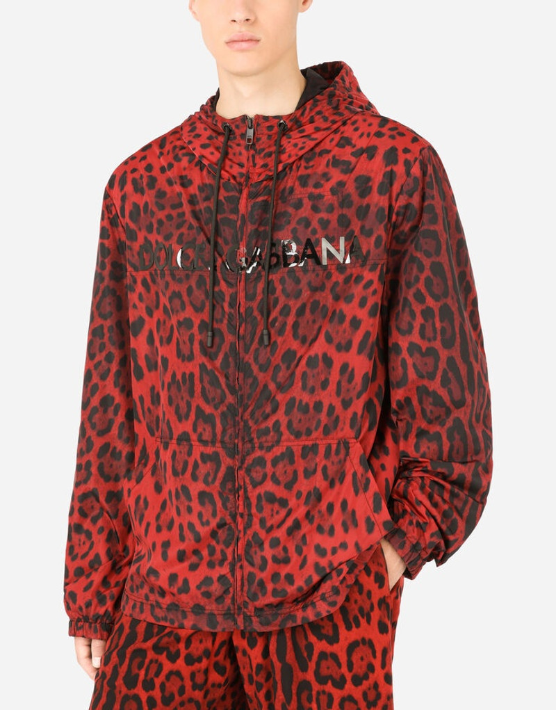 Leopard-print nylon jacket 4