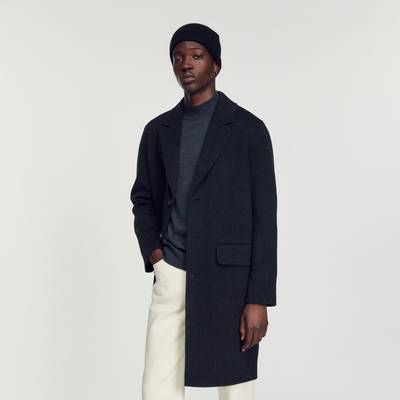 Sandro Straight-cut wool coat outlook