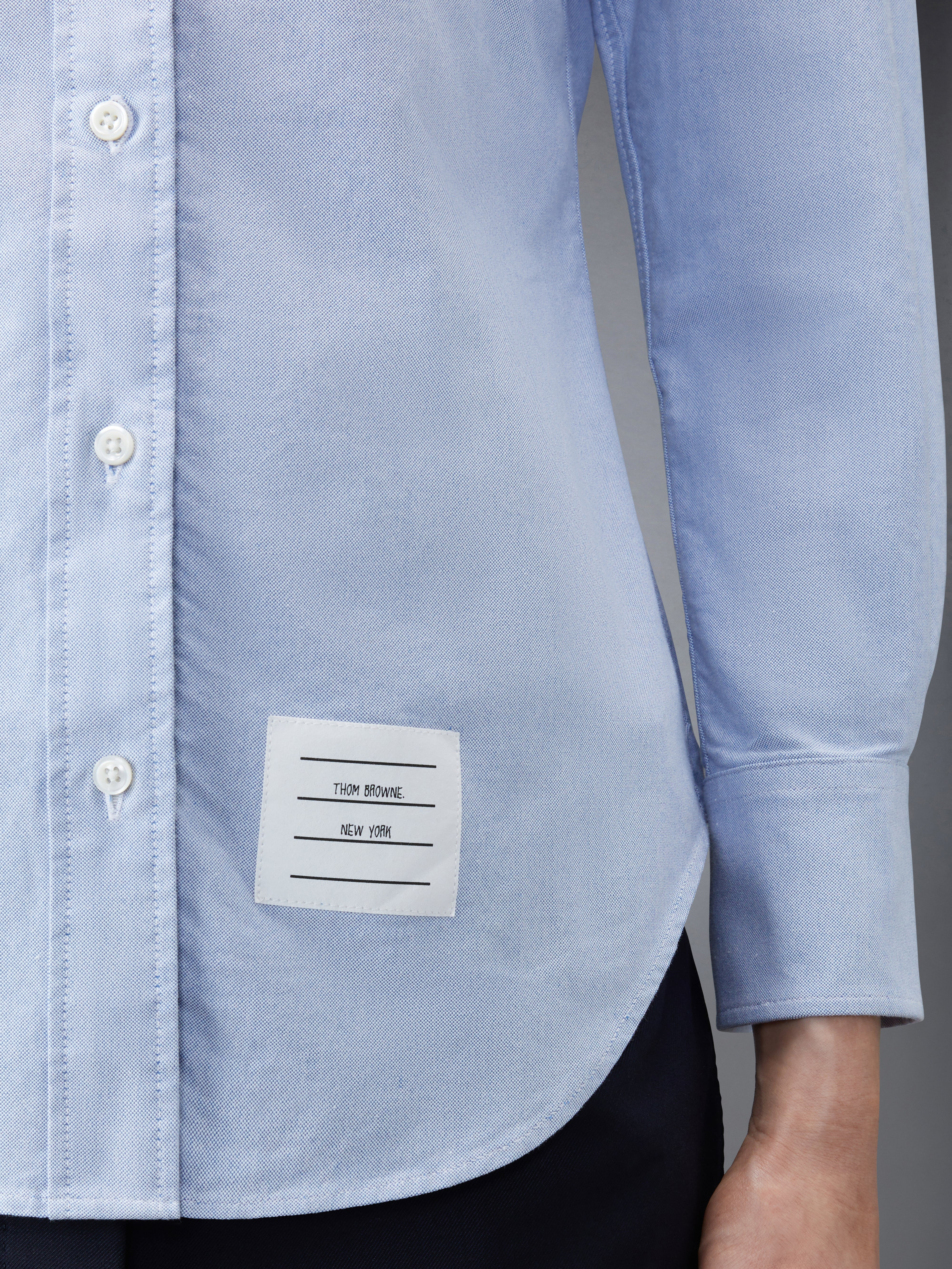 button-down cotton Oxford shirt - 6
