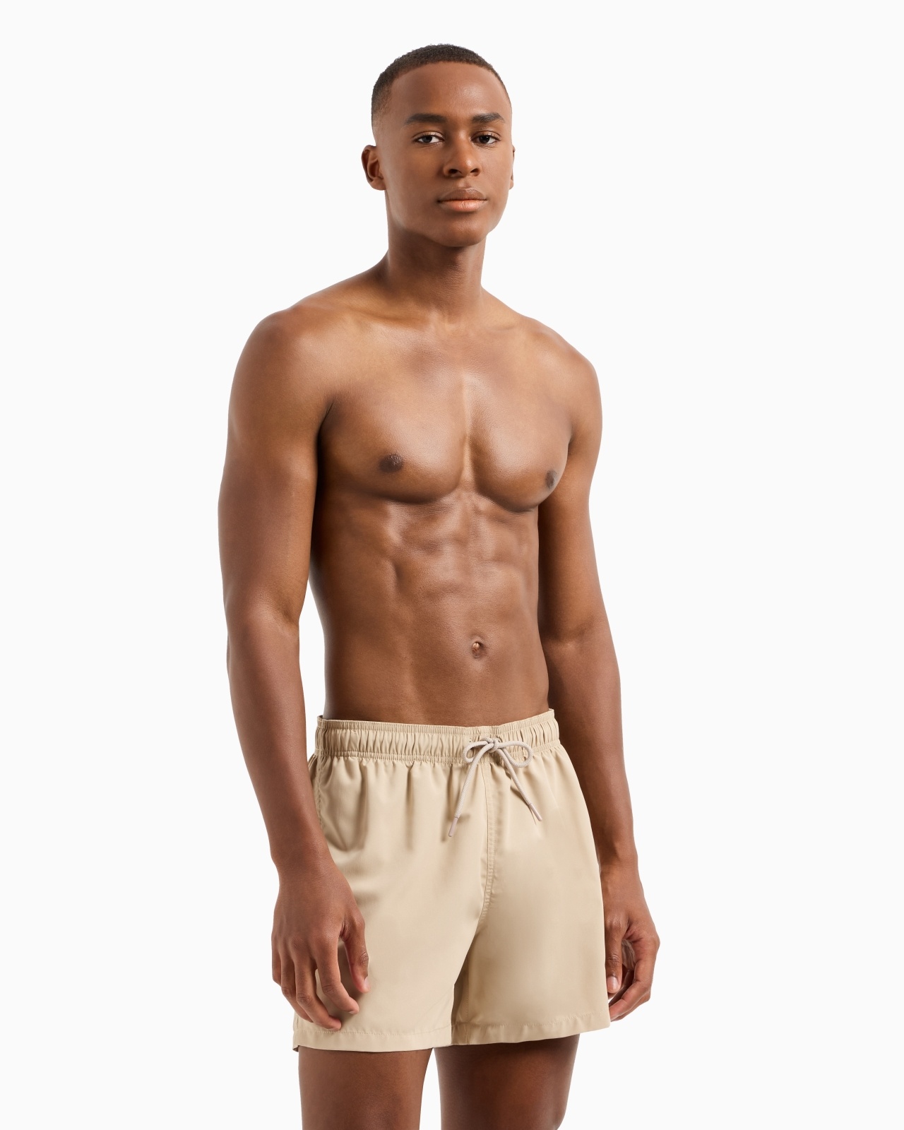 SWIM SHORTS WITH TWO-TONE EAGLE EMBROIDERY - 2