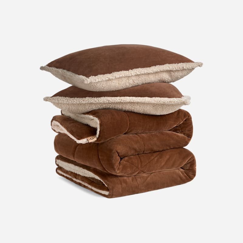 ® Avery Comforter Set F/Q Polyester Bedding in Chestnut/Cream 1