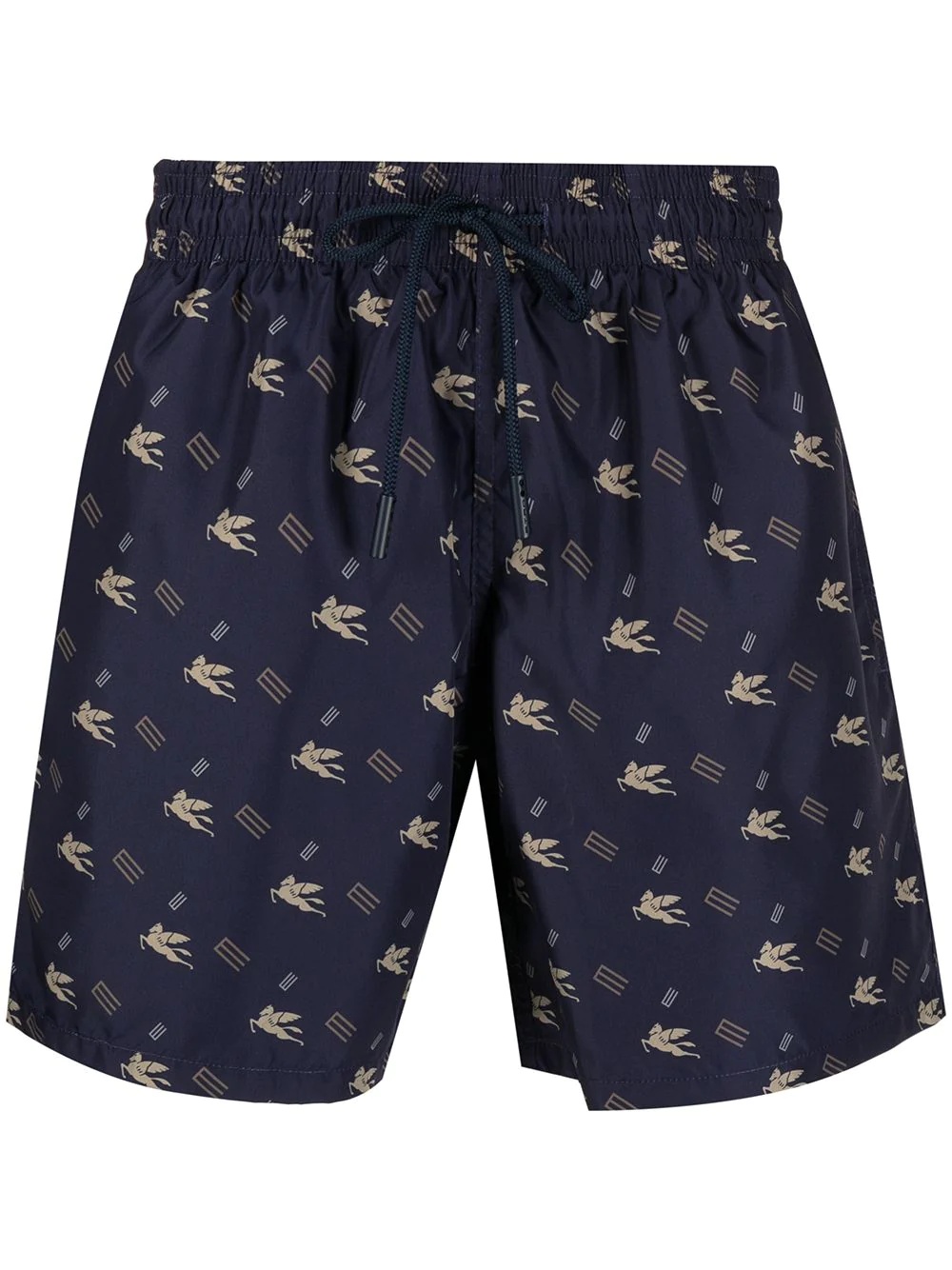 pegasus monogram-print swim shorts - 1