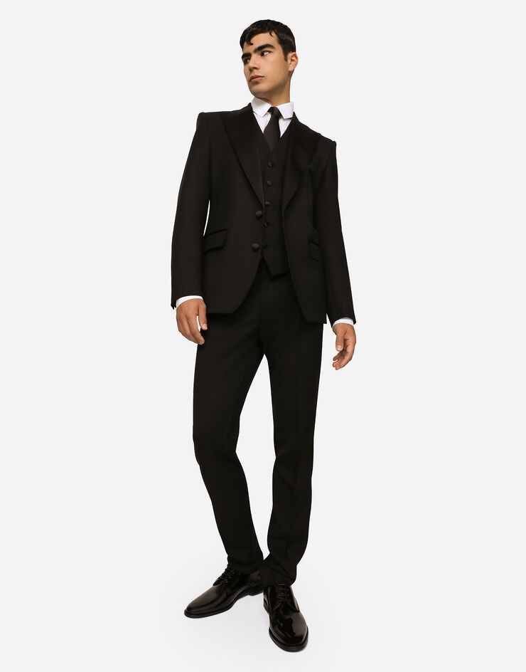 Three-piece Sicilia-fit suit in stretch wool - 9