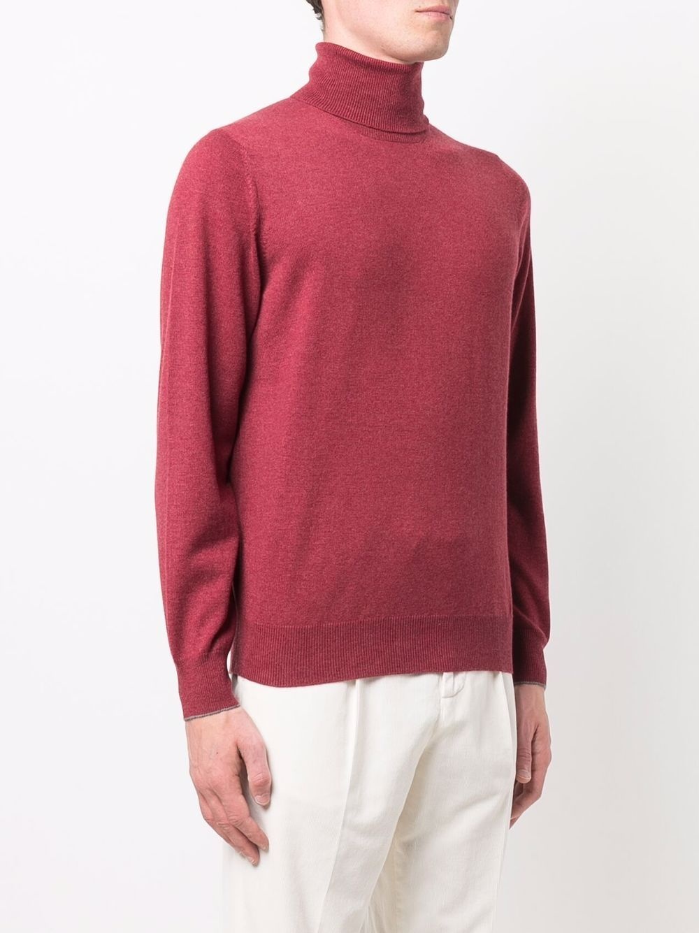 roll-neck cashmere jumper - 3