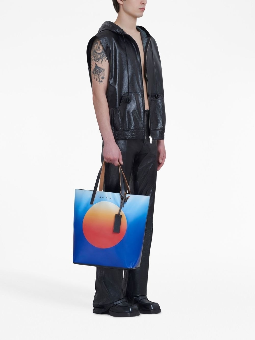 SLEEVELESS LEATHER JACKET - 5