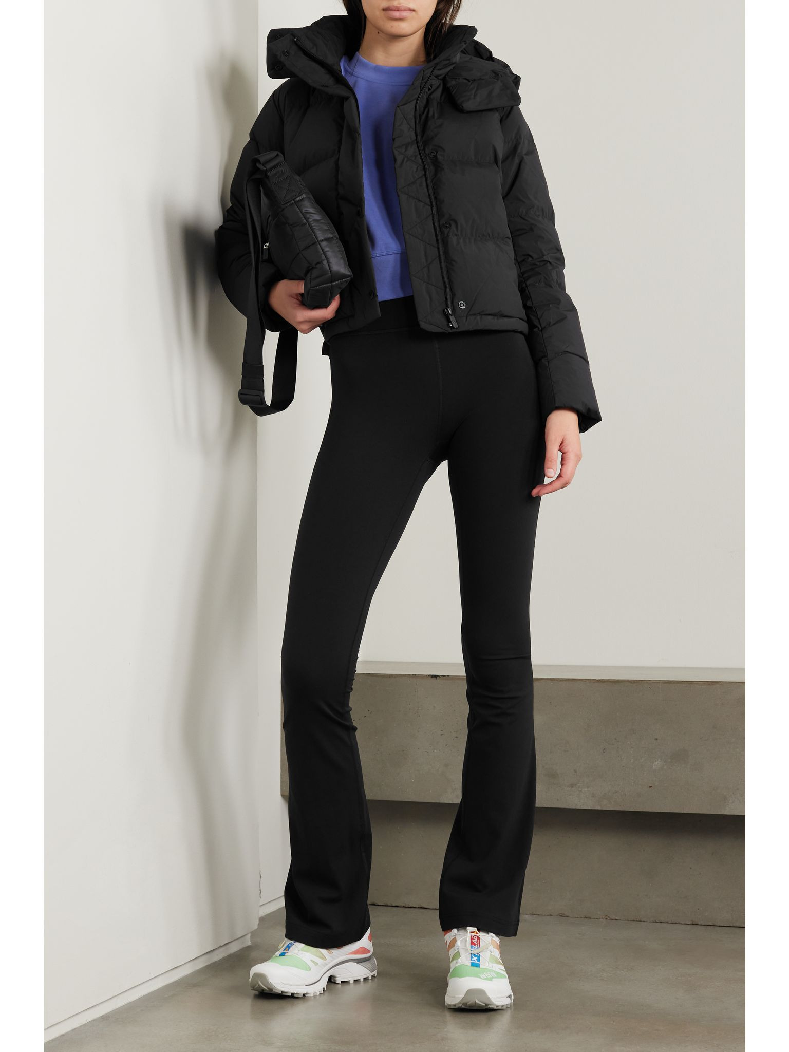 Wunder Puff hooded quilted recycled-SoftMatte™ down jacket Black - 2