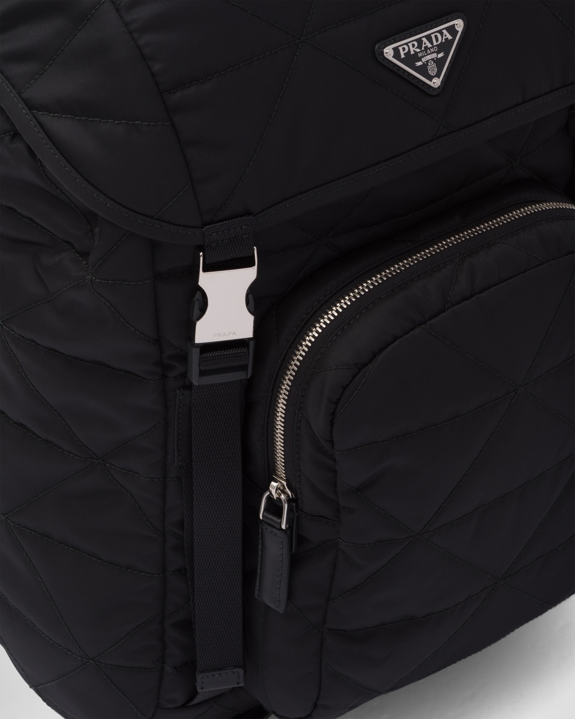 Re-Nylon backpack with topstitching - 6