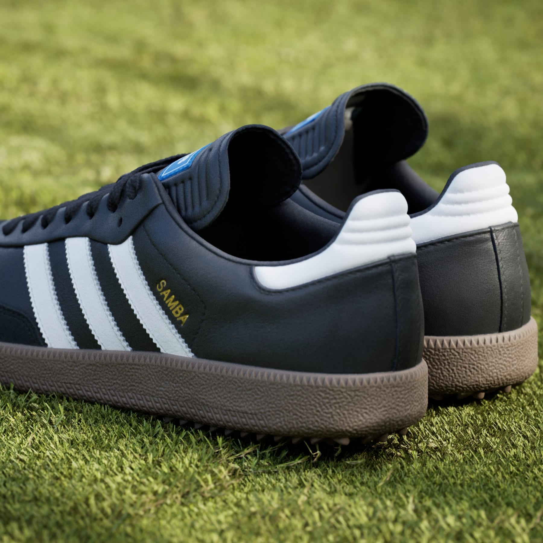 【Adidas コリア】 Samba Spikeless adidas Samba Spikeless Golf Shoes Cloud White/Collegiate