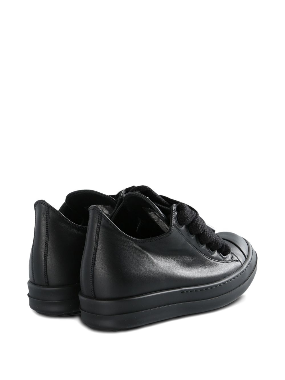 lace-up leather sneakers - 3