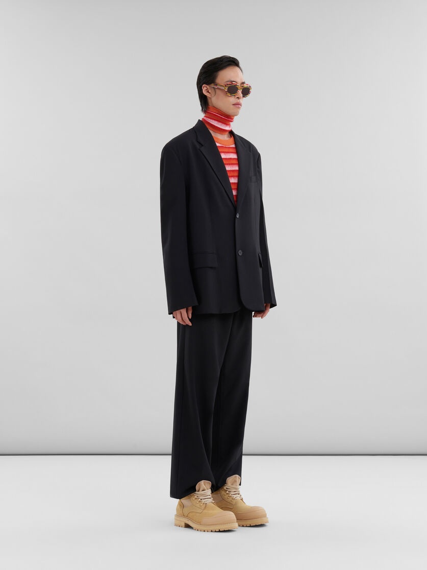 BLACK LIGHT WOOL BLAZER WITH MARNI TAG - 6
