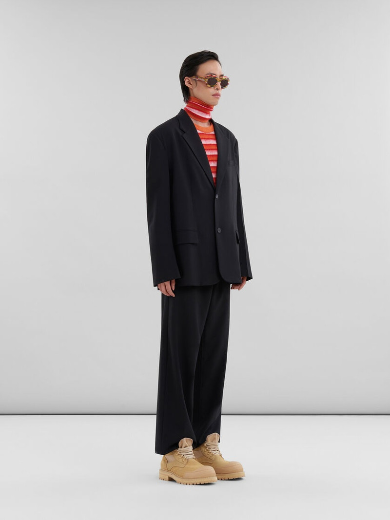 BLACK LIGHT WOOL BLAZER WITH MARNI TAG 6