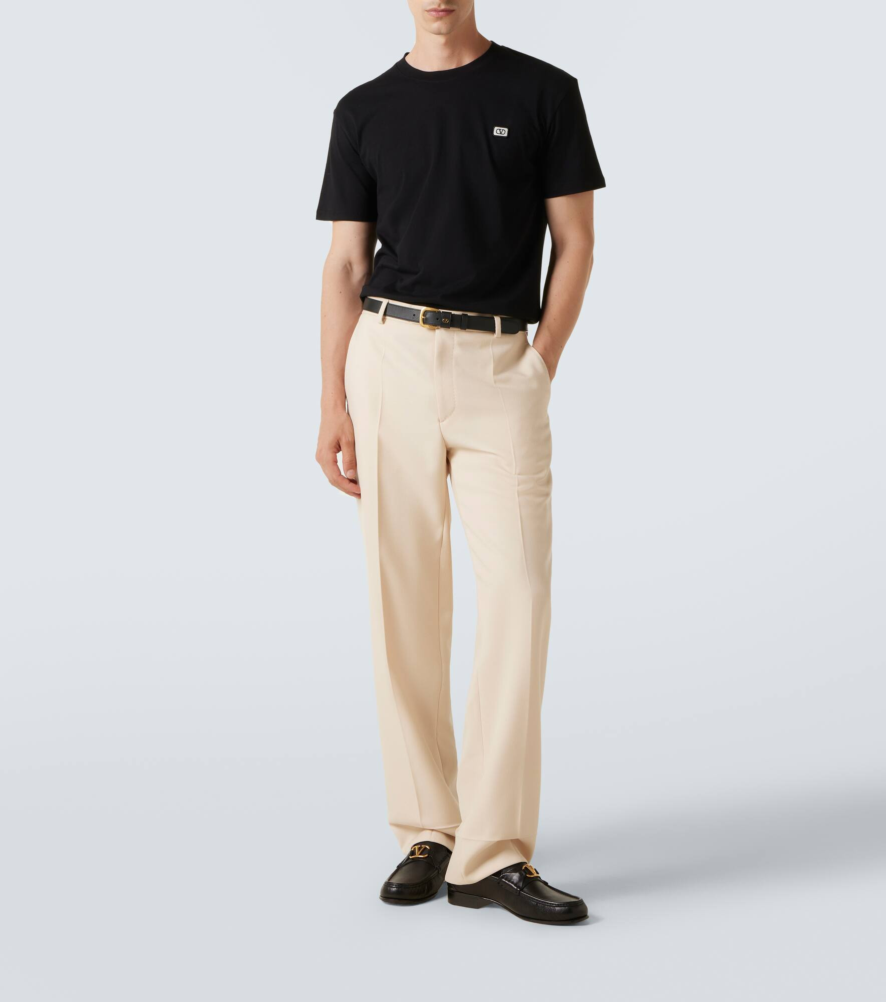 VLogo cotton jersey T-shirt - 2