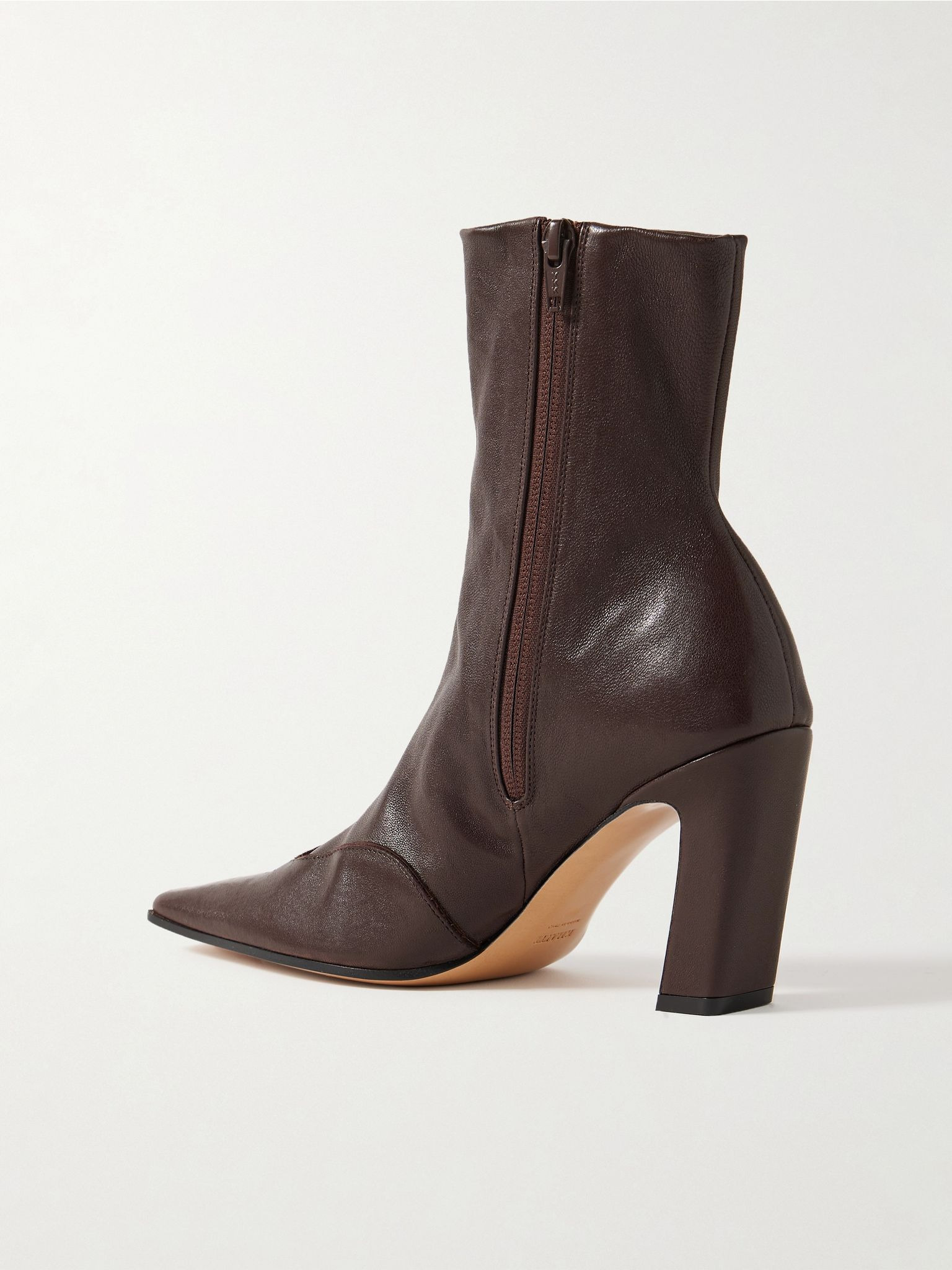 Nevada leather ankle boots Chocolate - 3