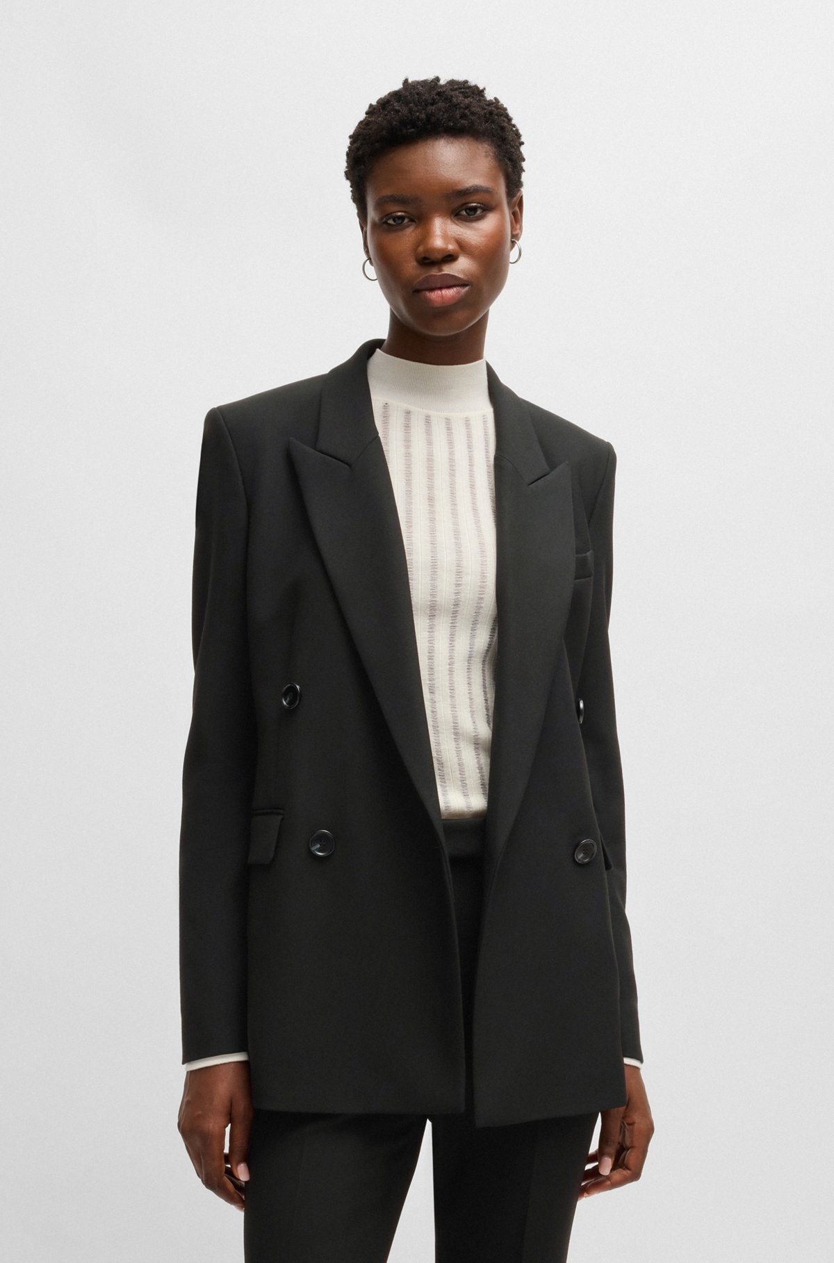 REGULAR-FIT JACKET WITH DOUBLE-BREASTED CLOSURE - 2
