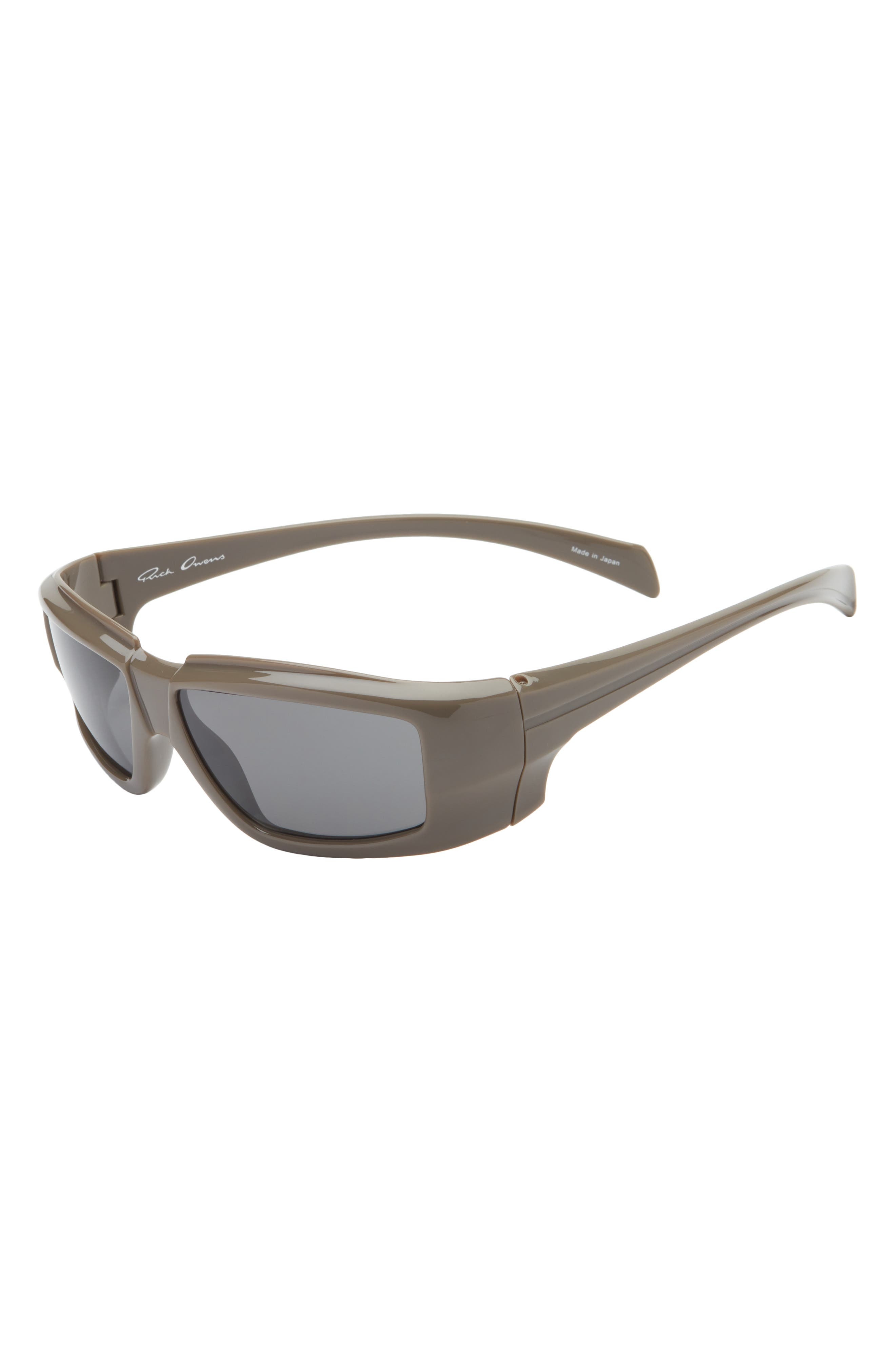 Rick Owens 'Rick Memory Flex Rectangular Sunglasses in Dstgrey Temple/Black Lens at Nordstrom - 2