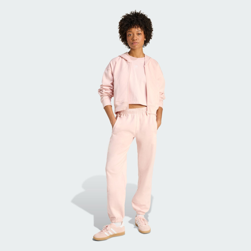 ESSENTIALS FRENCH TERRY CROPPED ZIP HOODIE 4