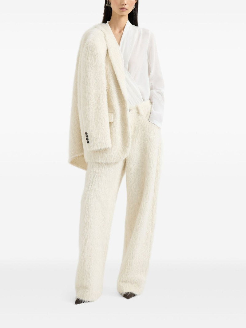 Brunello Cucinelli faux-fur trousers outlook