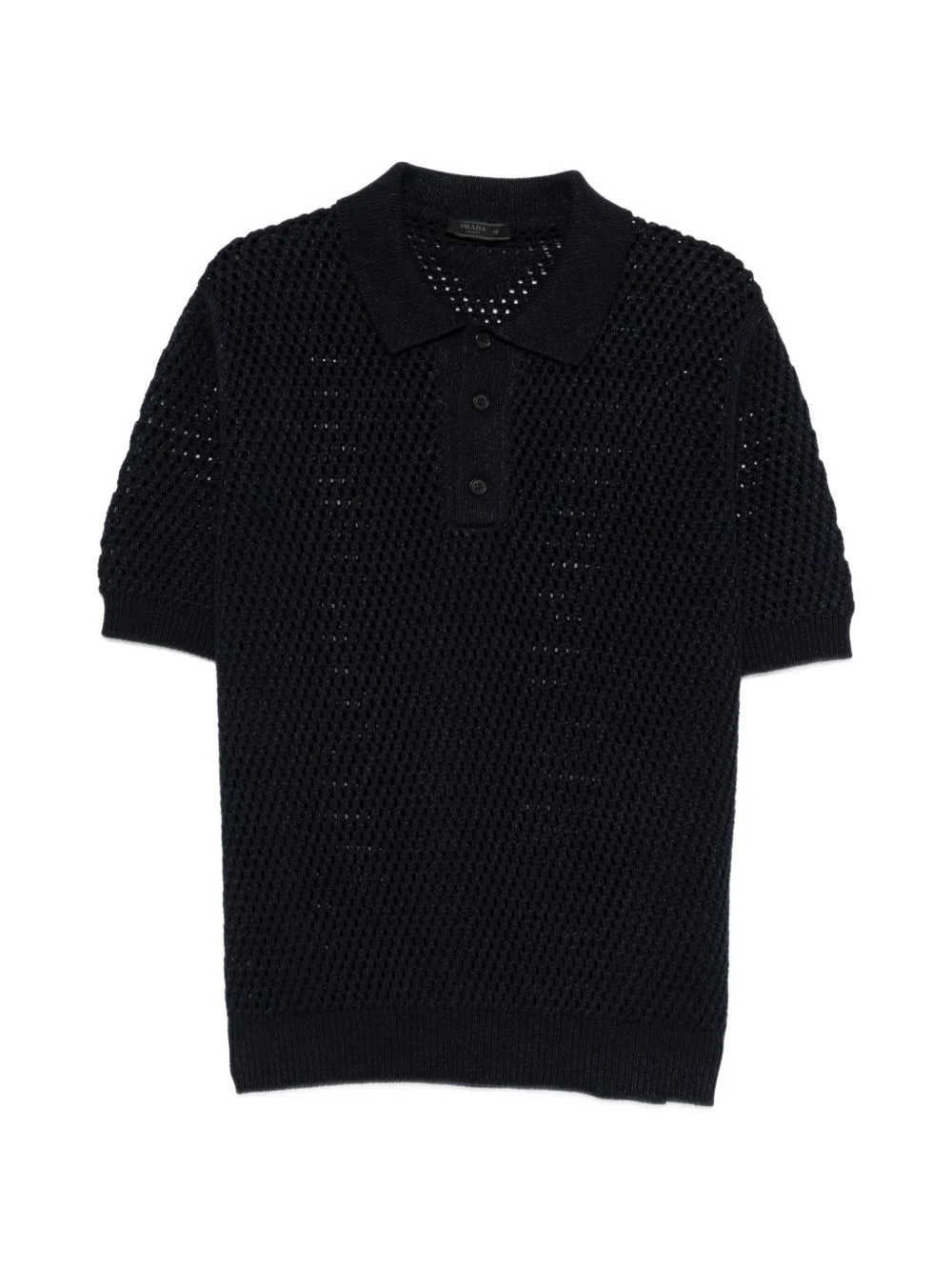 knitted polo shirt - 1