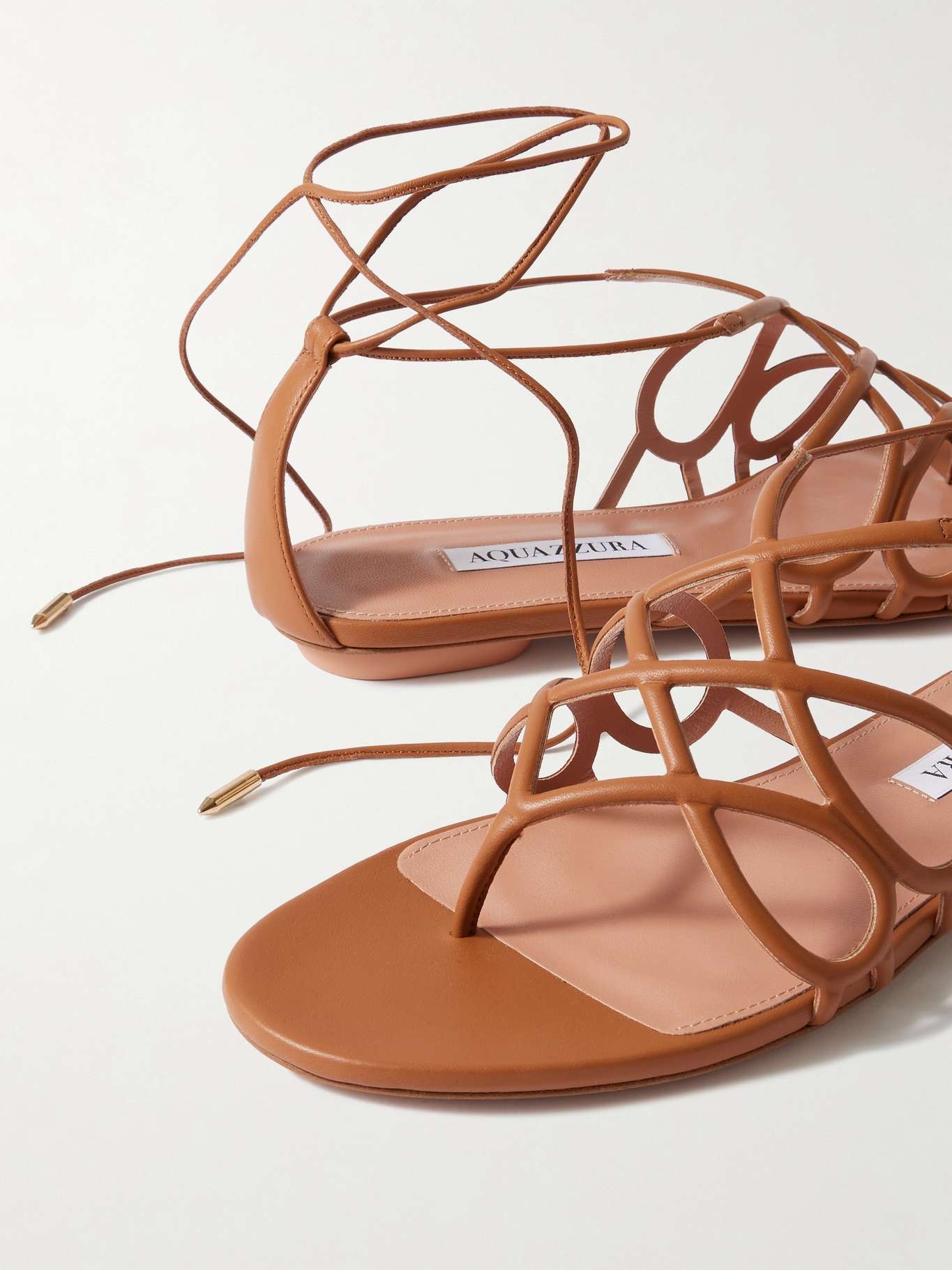 Infinito leather sandals Tan - 4
