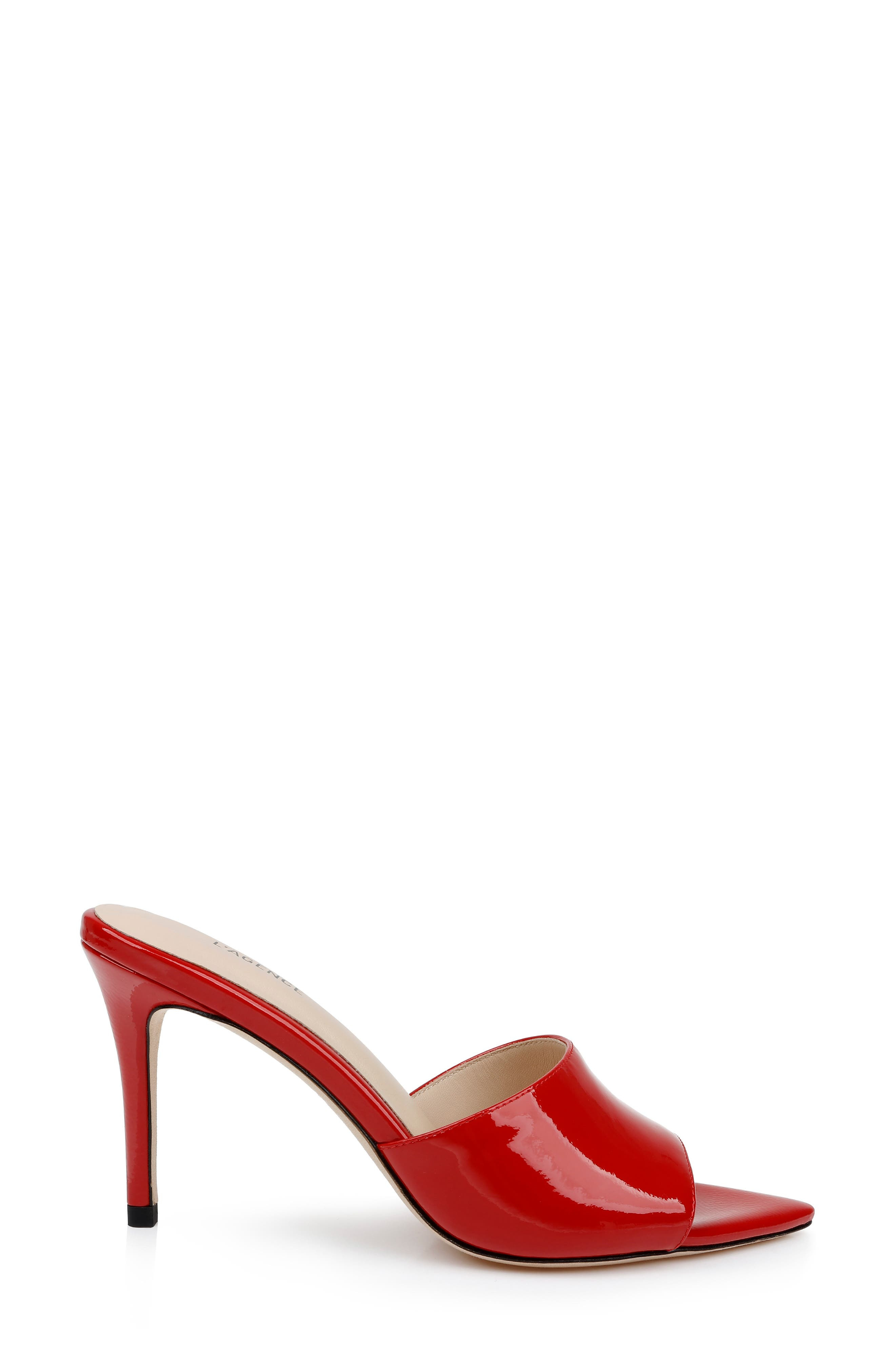 L'AGENCE Lolita VII Slide Sandal in Red Patent at Nordstrom - 3