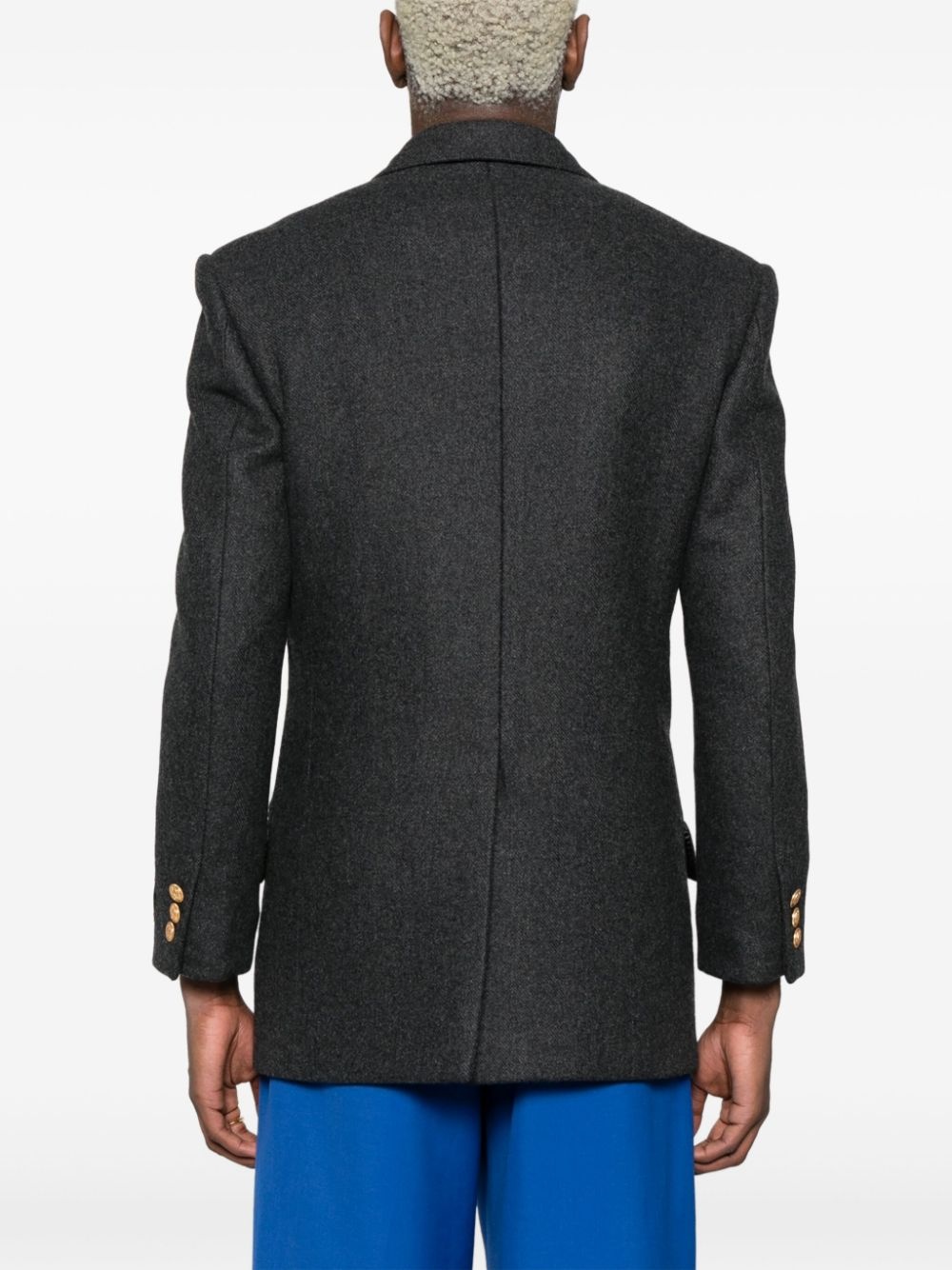 wool-cashmere double-breasted jacket - 4