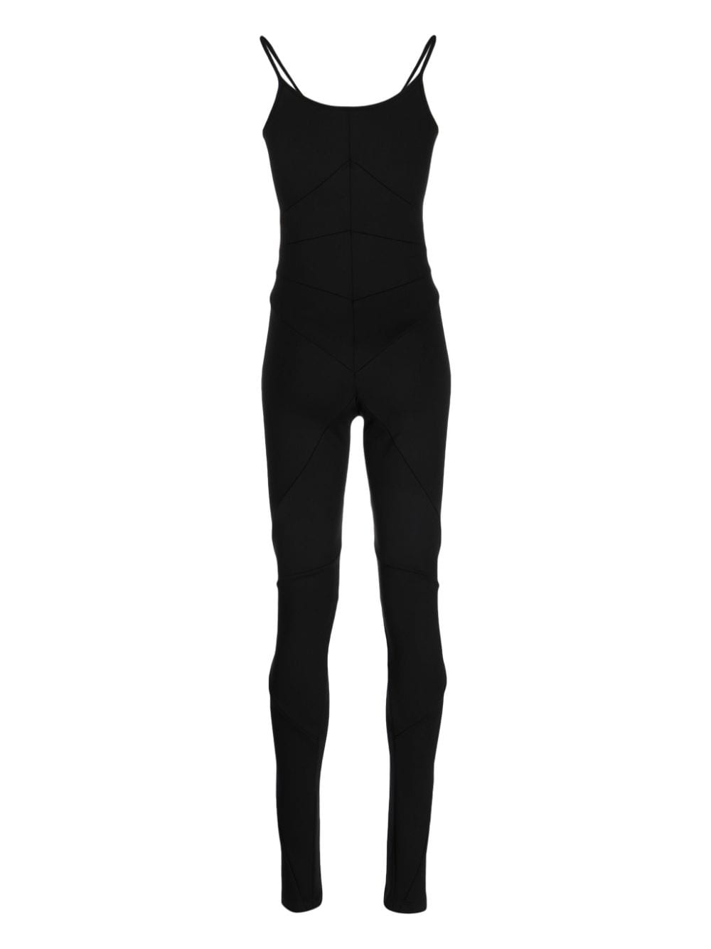 panelled knitted jumpsuit - 2