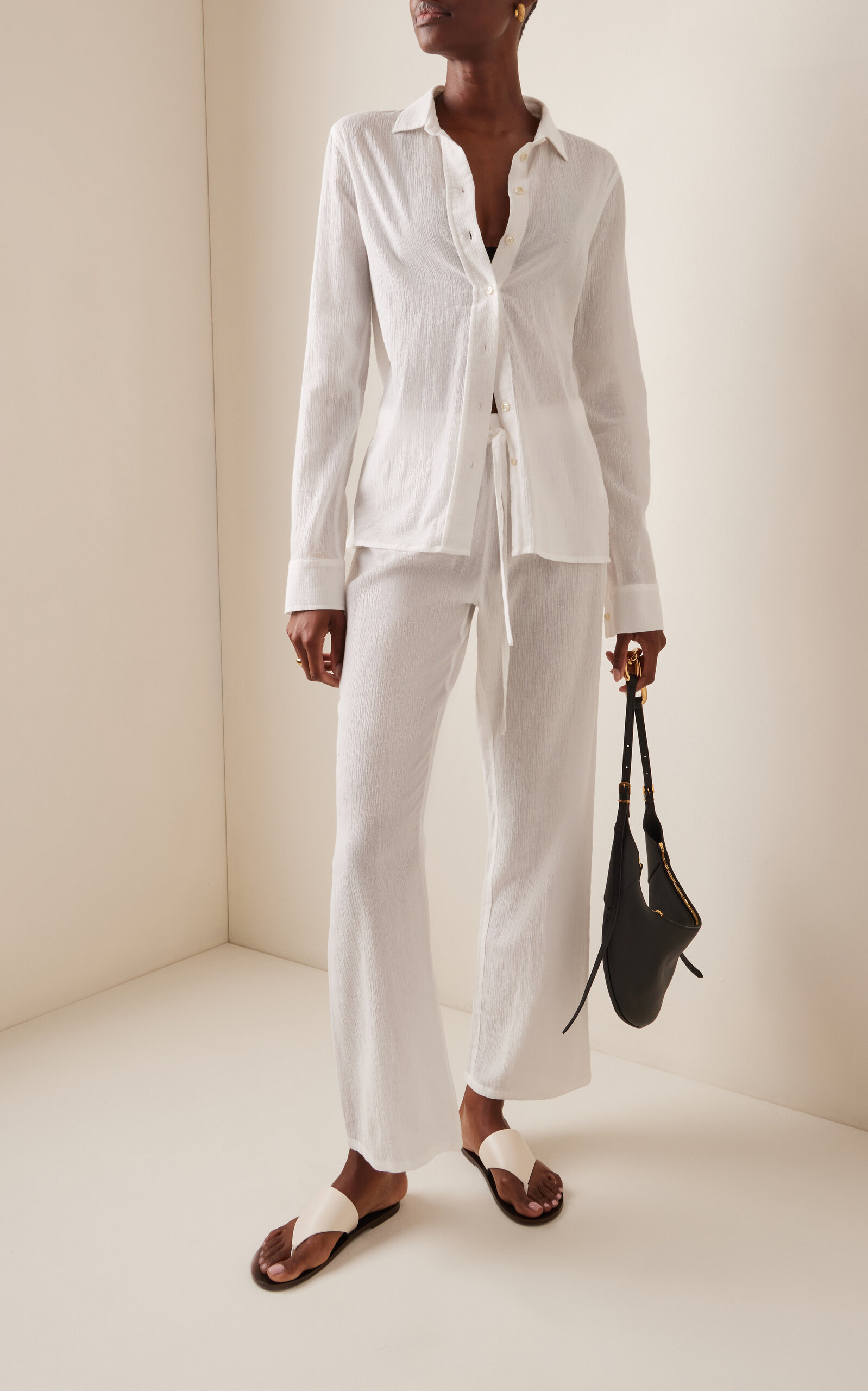 Exclusive Jolene Cotton Shirt ivory - 3