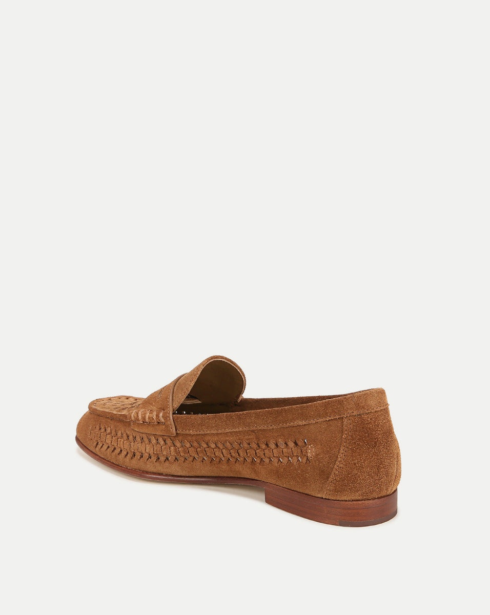 PENNY WOVEN SUEDE LOAFER - 4