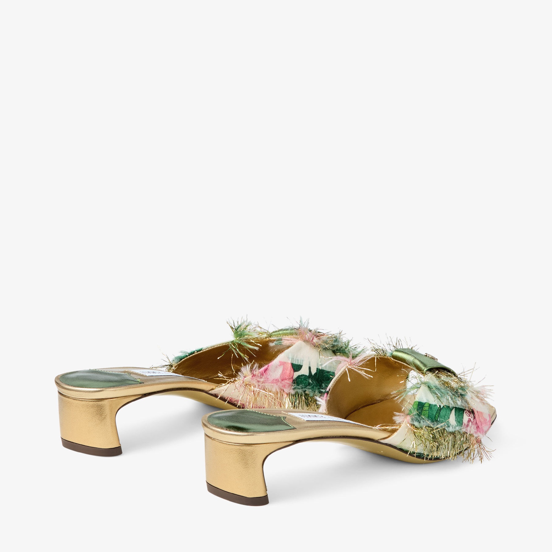 Annika Mule 35
Orchid Floral & Metallic Nappa Leather Sandals - 5