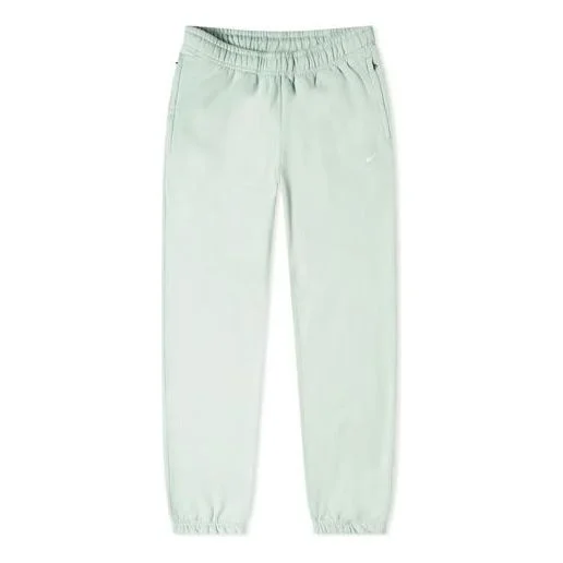 Men's Nike Embroidered Logo Solid Color Bundle Feet Sports Pants/Trousers/Joggers Green CZ5365-321 - 1