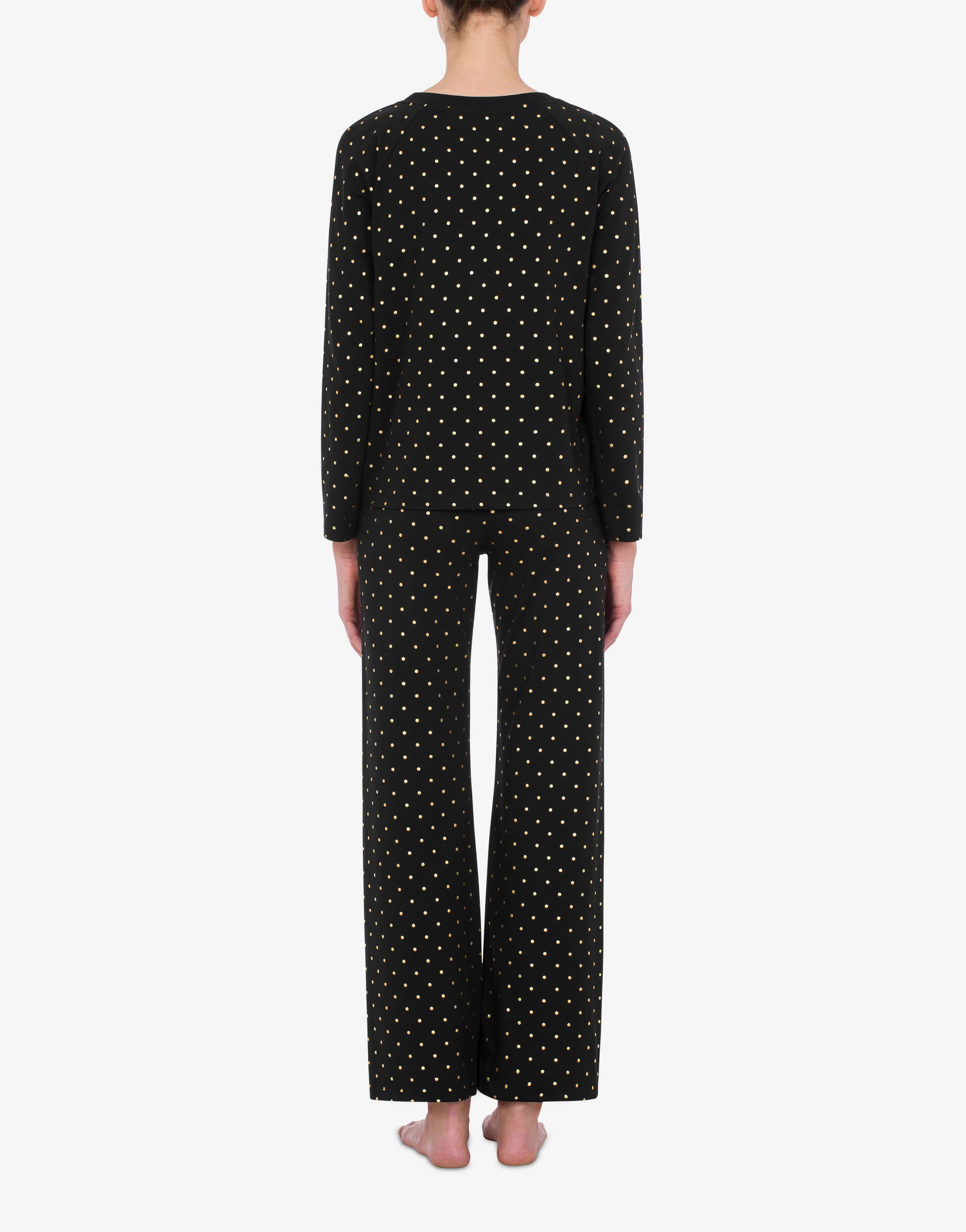 POLKA DOTS STRETCH JERSEY PYJAMAS - 3