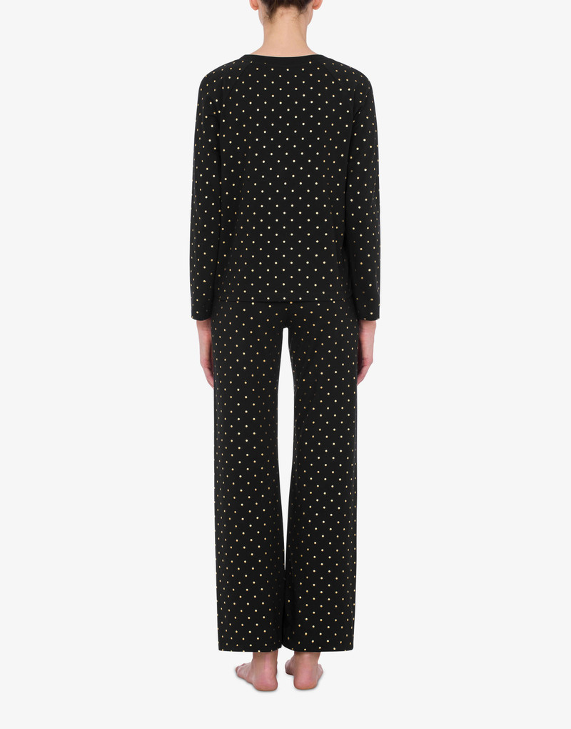 POLKA DOTS STRETCH JERSEY PYJAMAS 3