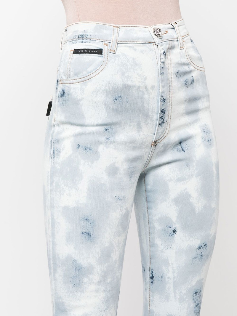 high-waisted tie-dye jeggings 5