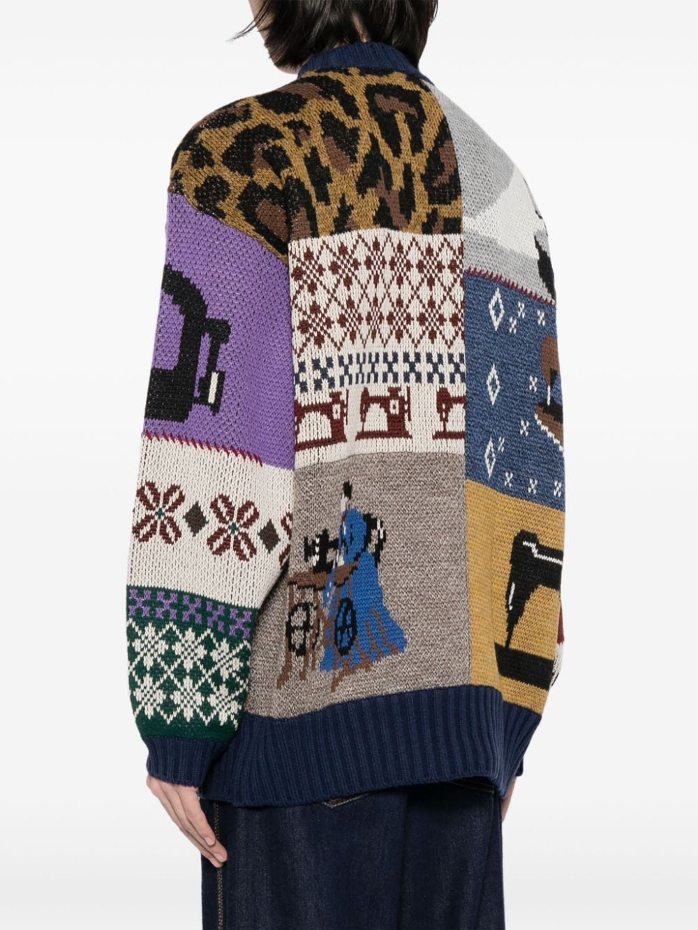 5G patterned-intarsia jumper - 4