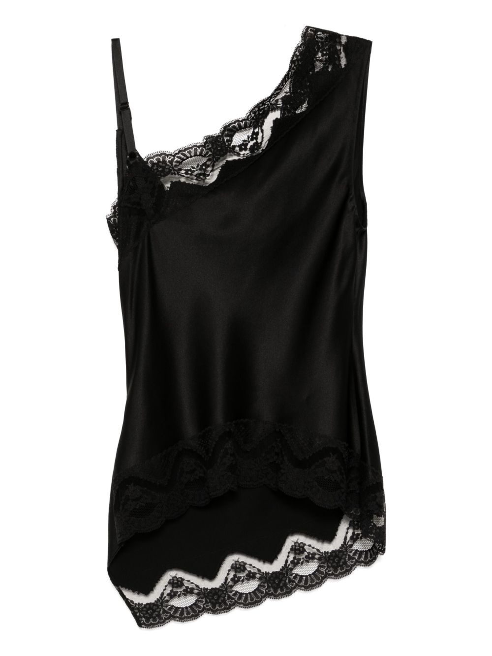 lace trim top - 2