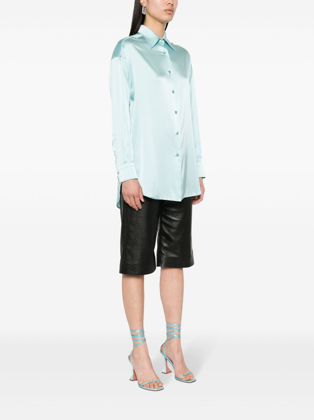 satin silk shirt - 3
