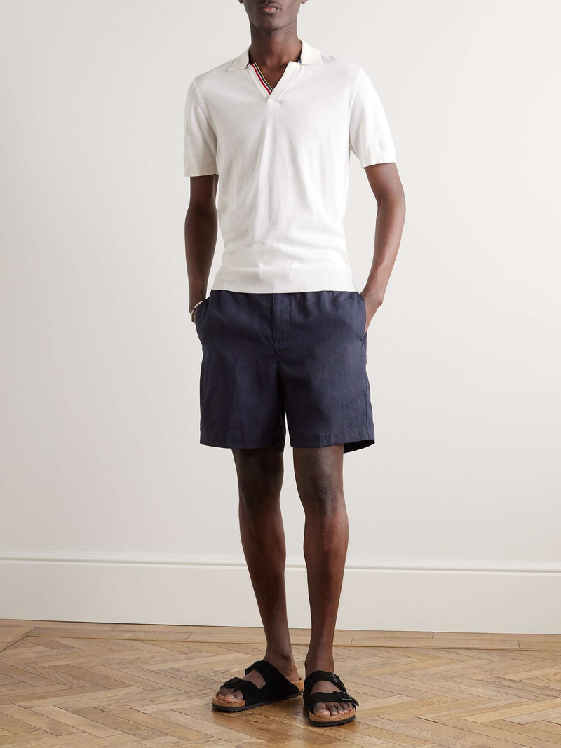 ORLEBAR BROWN Alex Straight-Leg Linen Drawstring Shorts outlook