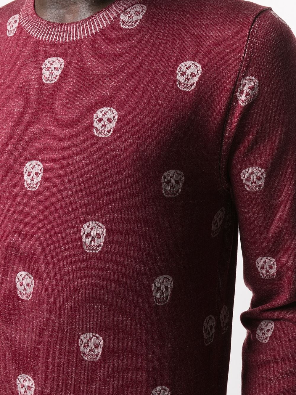 skull-print knitted jumper - 5