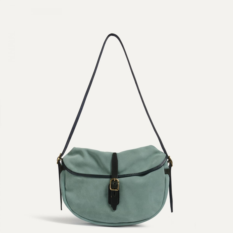 Bleu de Chauffe MARGOT HALF MOON FISHERMAN'S BAG  -  JADE GREEN outlook