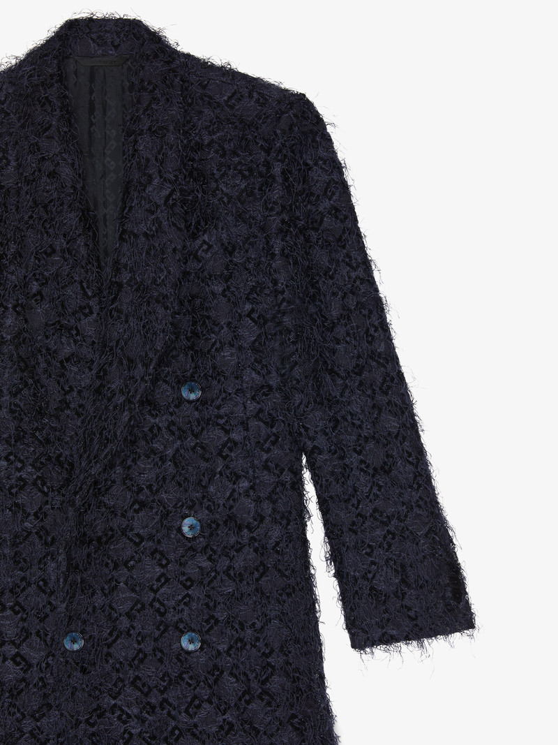 DOUBLE BREASTED COAT IN MONOGRAM 72 FANCY JACQUARD 5