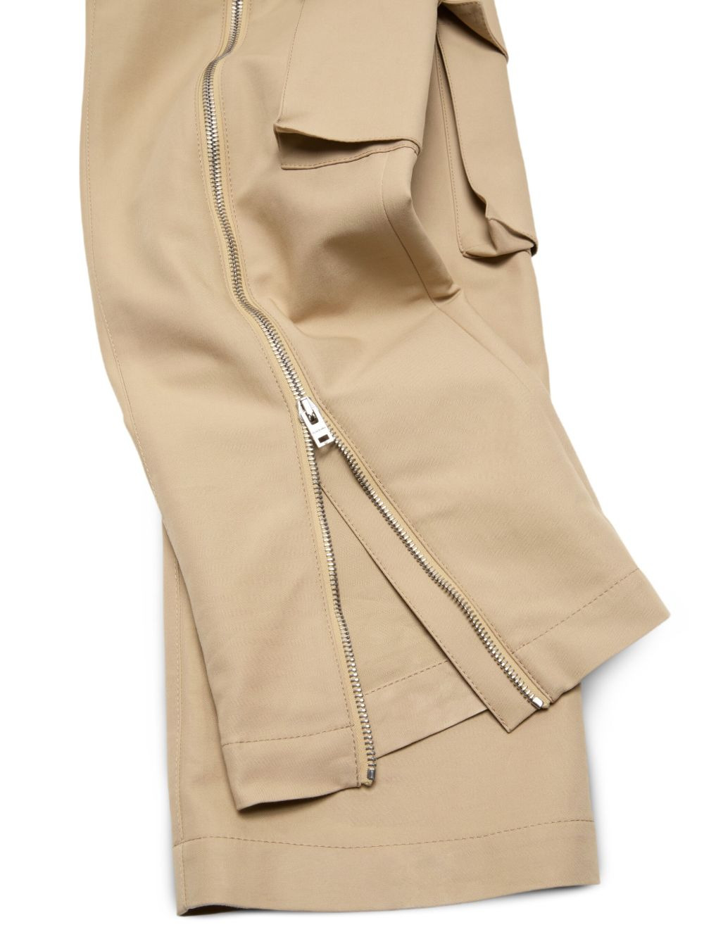 zip-detail cargo trousers - 5