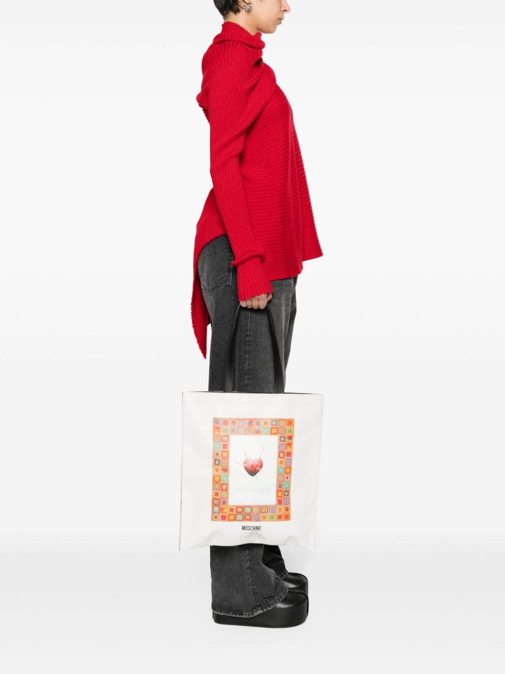 Heart of Wool-print shoulder bag - 2