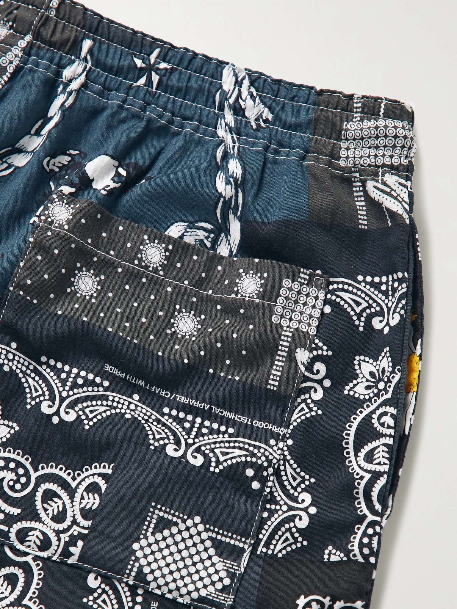 Bandana-Print Cotton Shorts - 5