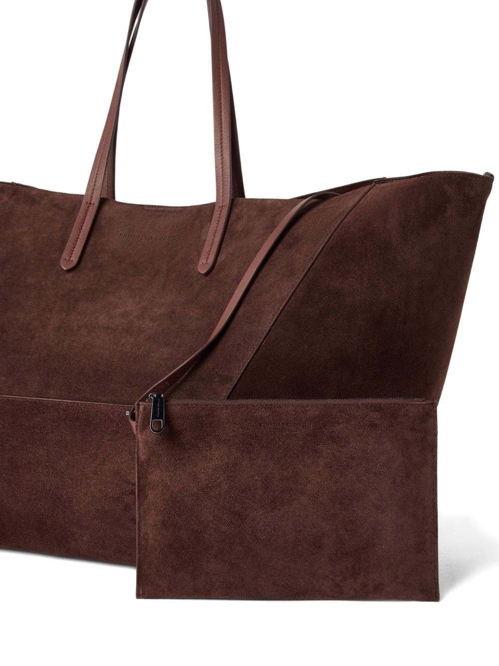 Duo suede tote bag - 5