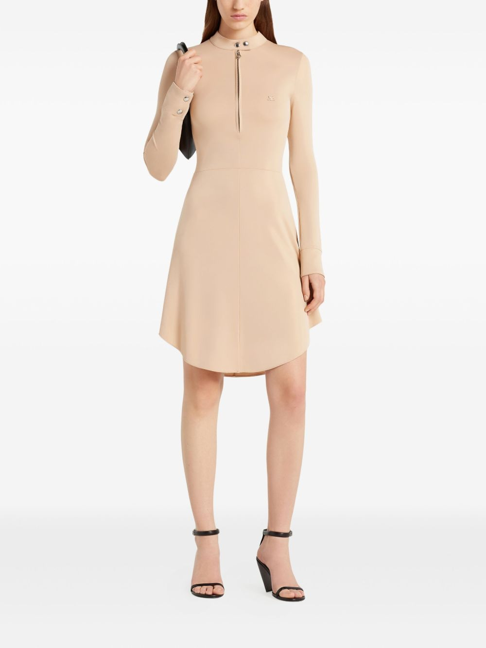zippered-collar dress - 2